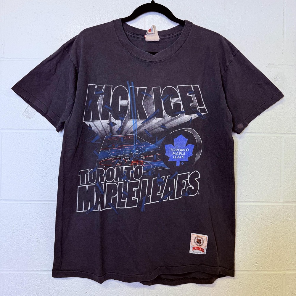 Vintage Toronto Maple Leafs NHL T-Shirt 90s Hockey Nutmeg Kick Ice Sz M